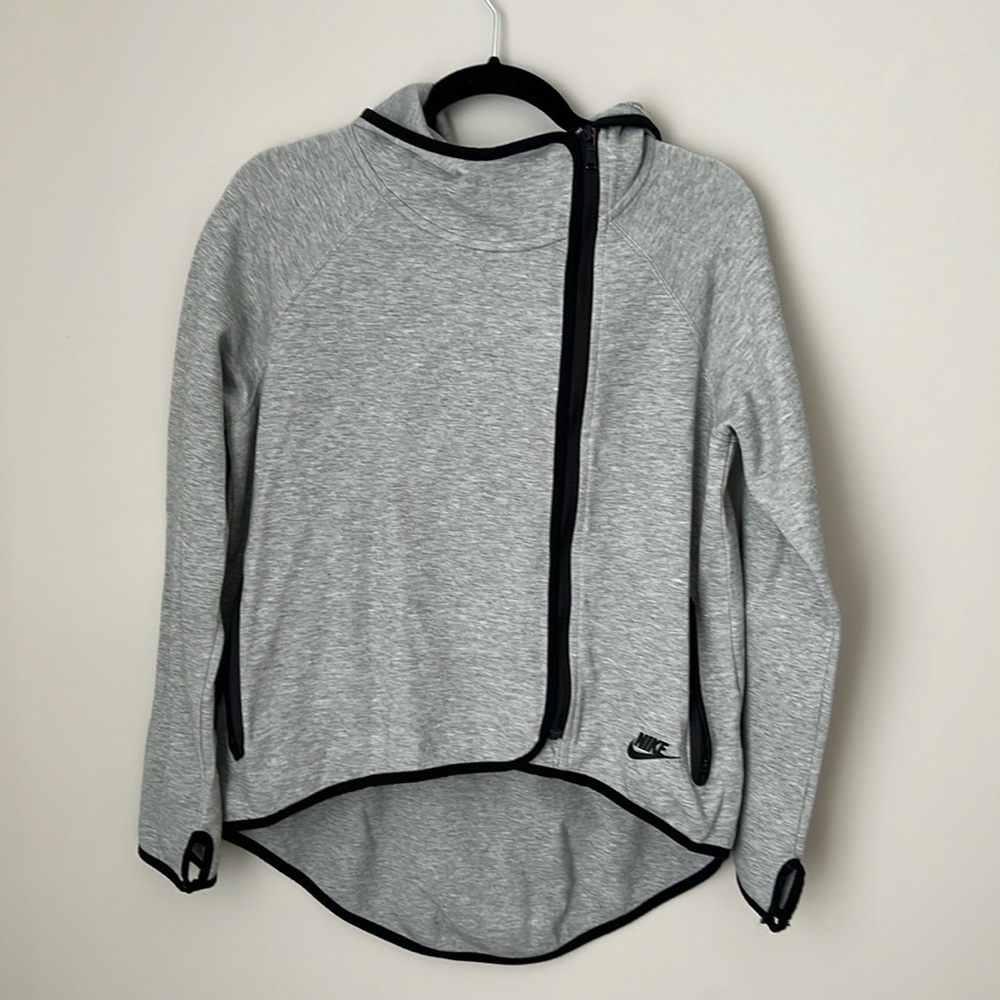 Nike High-Low Zip Sweatshirt Size Small